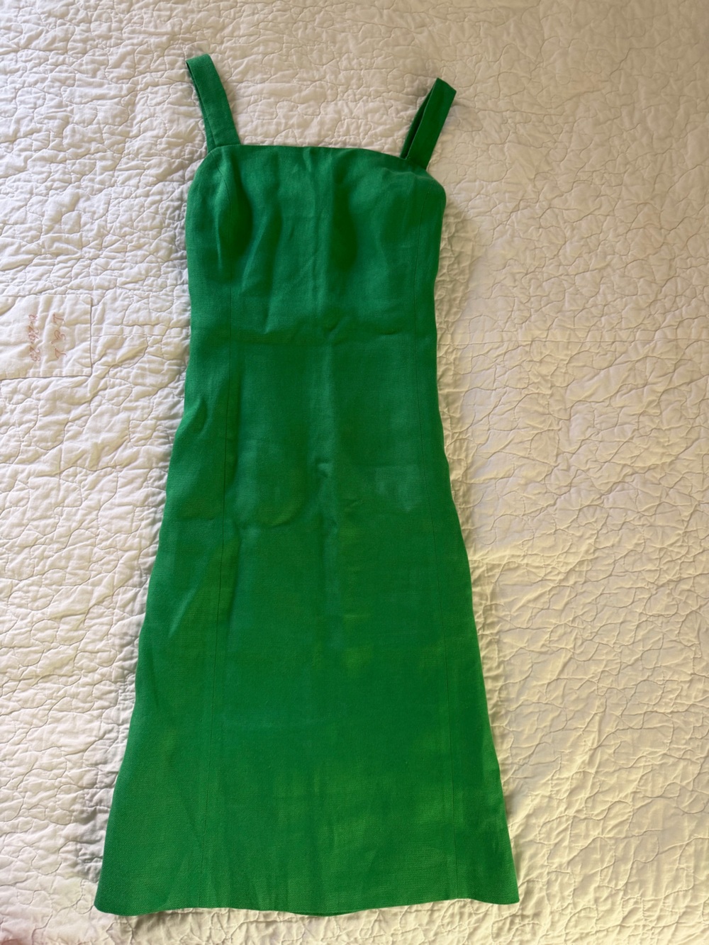 Lauren Ralph Lauren Green Linen Midi Dress